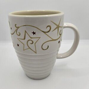 Pfaltzgraff Christmas Holiday Cheer Mug Whimsical Stars 5" tall New Without Tags